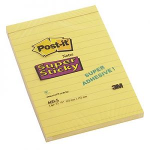 Post-it Αυτοκόλλητα Χαρτάκια Super Sticky 102X152mm No.14003