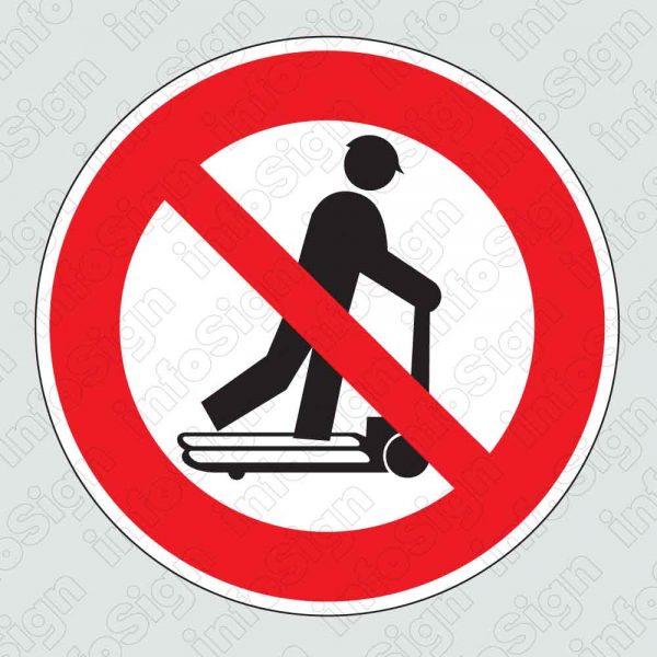 Απαγορεύεται η μεταφορά ατόμων με παλετοφόρο / Forklift riding not allowed