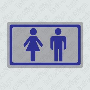 WC Αντρών-Γυναικών (Ασημένιο Εικονόγραμμα)