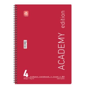 Τετράδια Χρωματιστά Academy Σπιράλ 4 θεμάτων